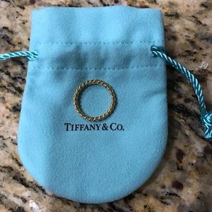 Authentic Tiffany & Co 18K Twist Ring